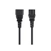 Monoprice Extension Cord - IEC 60320 C14 to IEC 60320 C13_ 16AWG_ 13A_ 3-Prong_ 6452